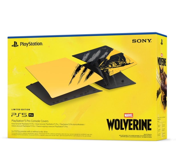 Osłona konsoli PlayStation 5 Pro – Marvel’s Wolverine Battle Yellow edycja limitowana - 1582096 - zdjęcie